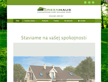 Tablet Screenshot of greenhaus.sk